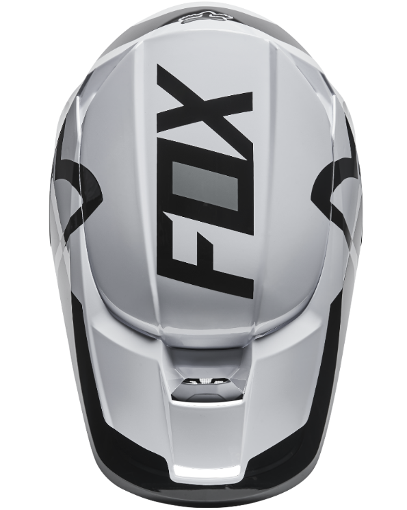 Capacete Fox V1 Lux Branco/ Preto 2