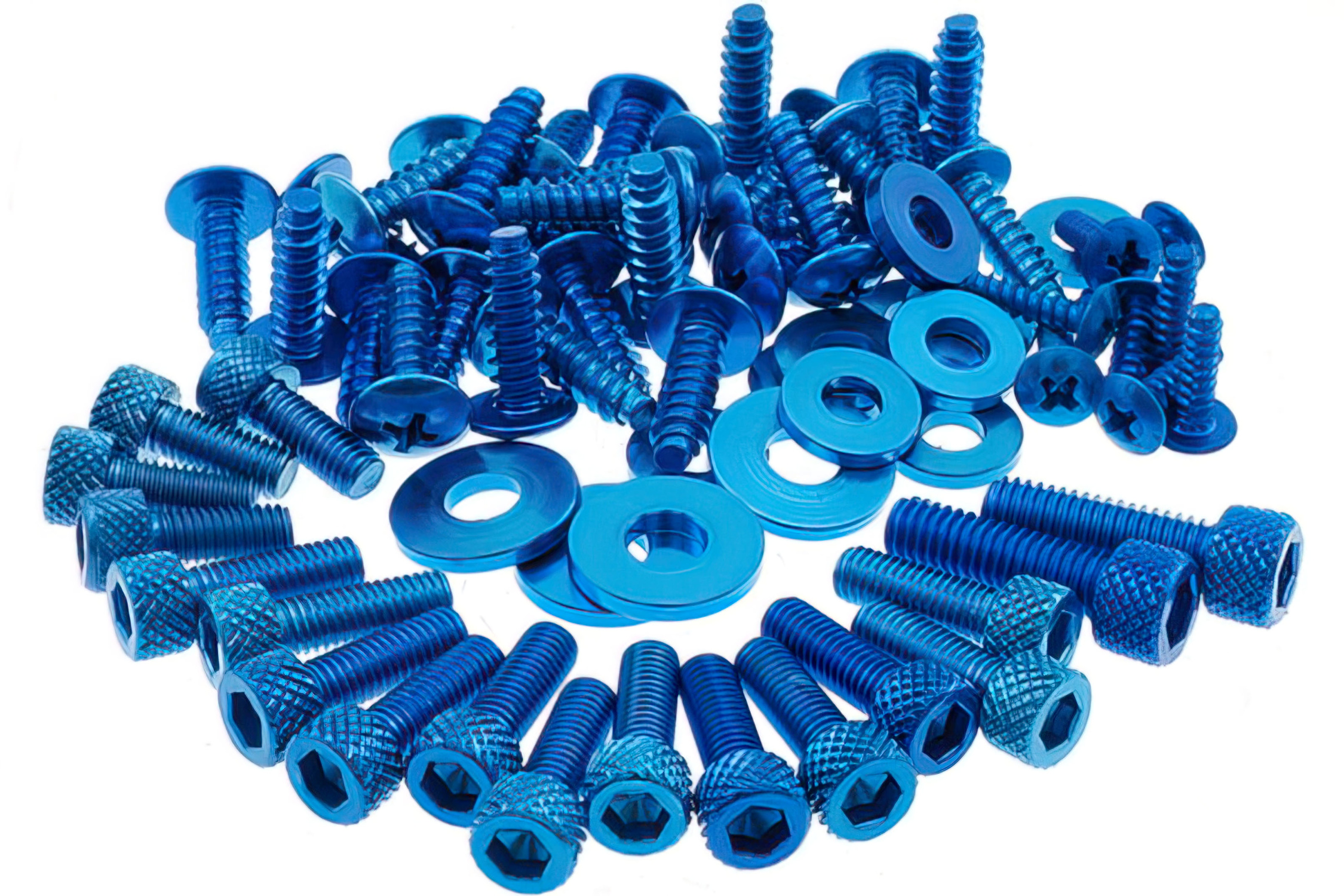 Kit Parafusos dos Plásticos Aerox Azul 0