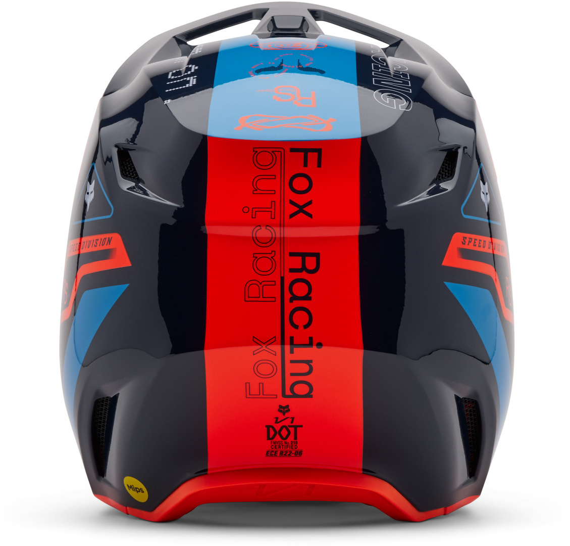 CAPACETE FOX V1 LEED AZUL 3