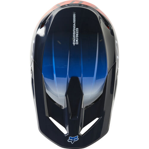 CAPACETE FOX V1 TOXSKYK AZUL/LARANJA 3