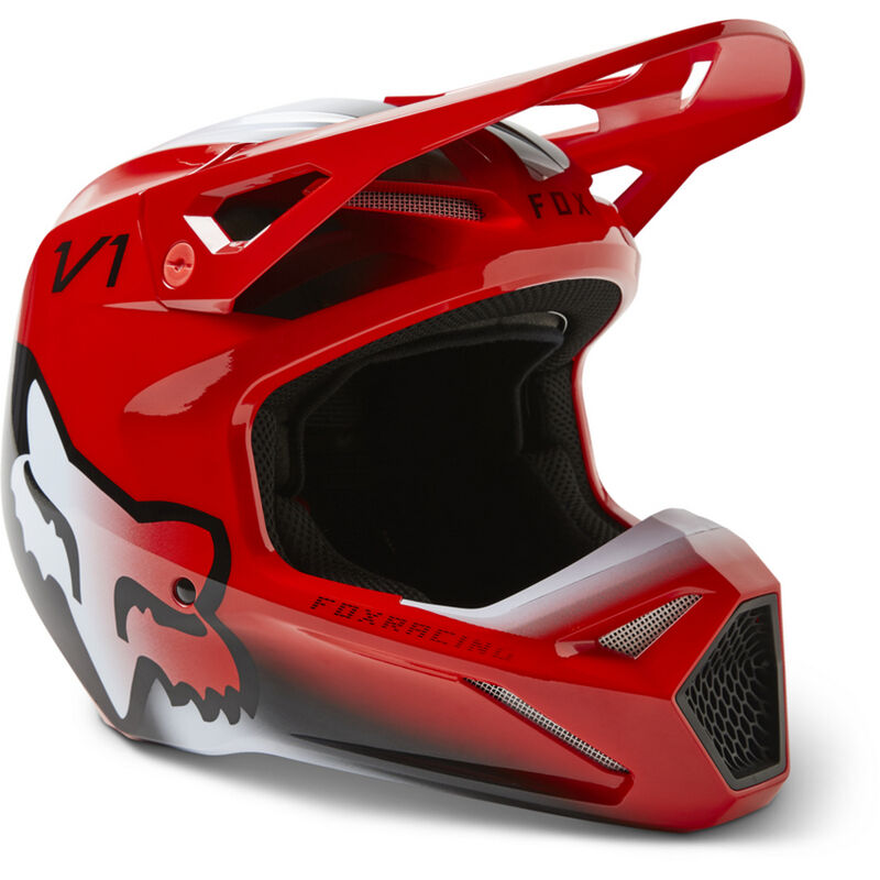 CAPACETE FOX V1 TOXSYK VERMELHO FLUO 0