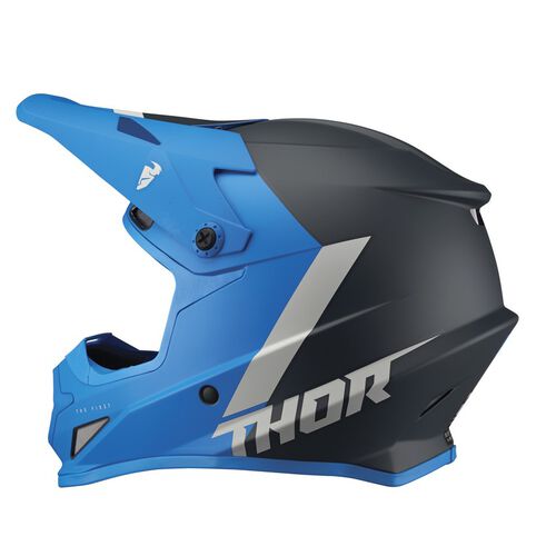 CAPACETE THOR SECTOR CHEV AZUL/CINZA 1