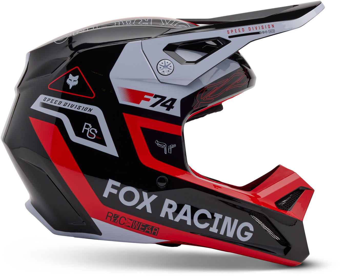 CAPACETE FOX V1 NITRO PRETO/ROSA 1