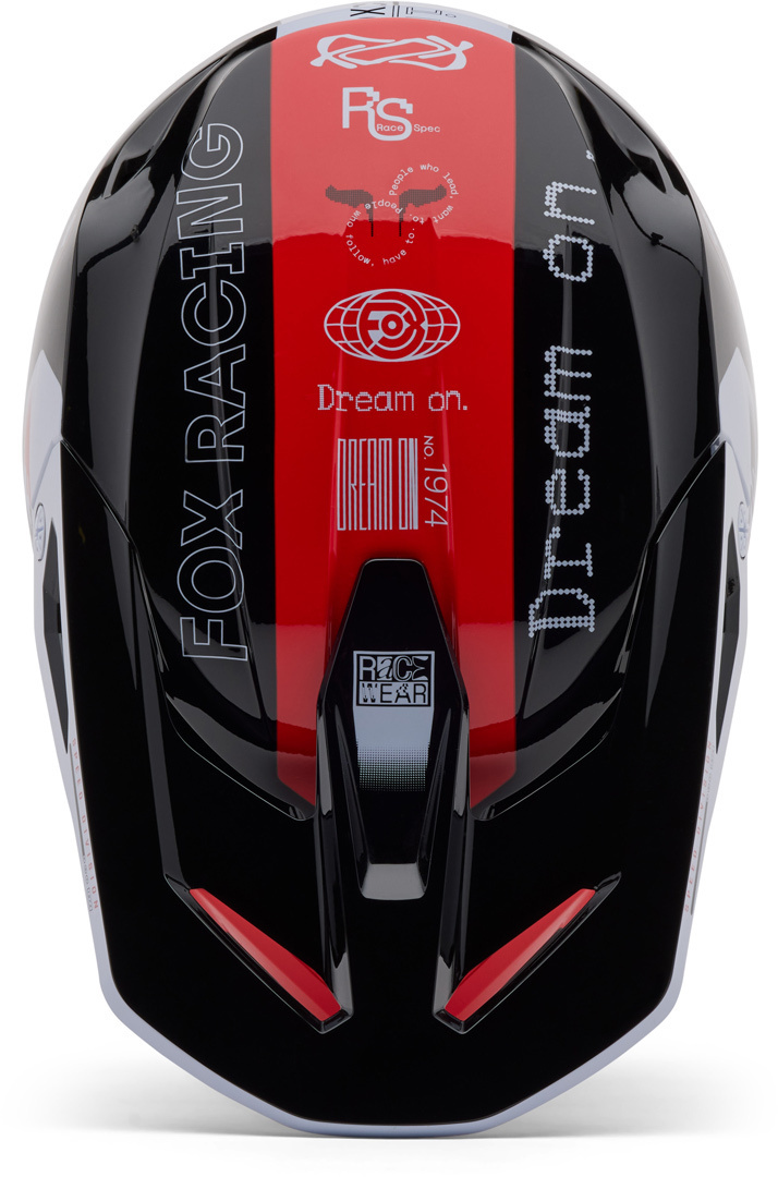 CAPACETE FOX V1 NITRO PRETO/ROSA 3