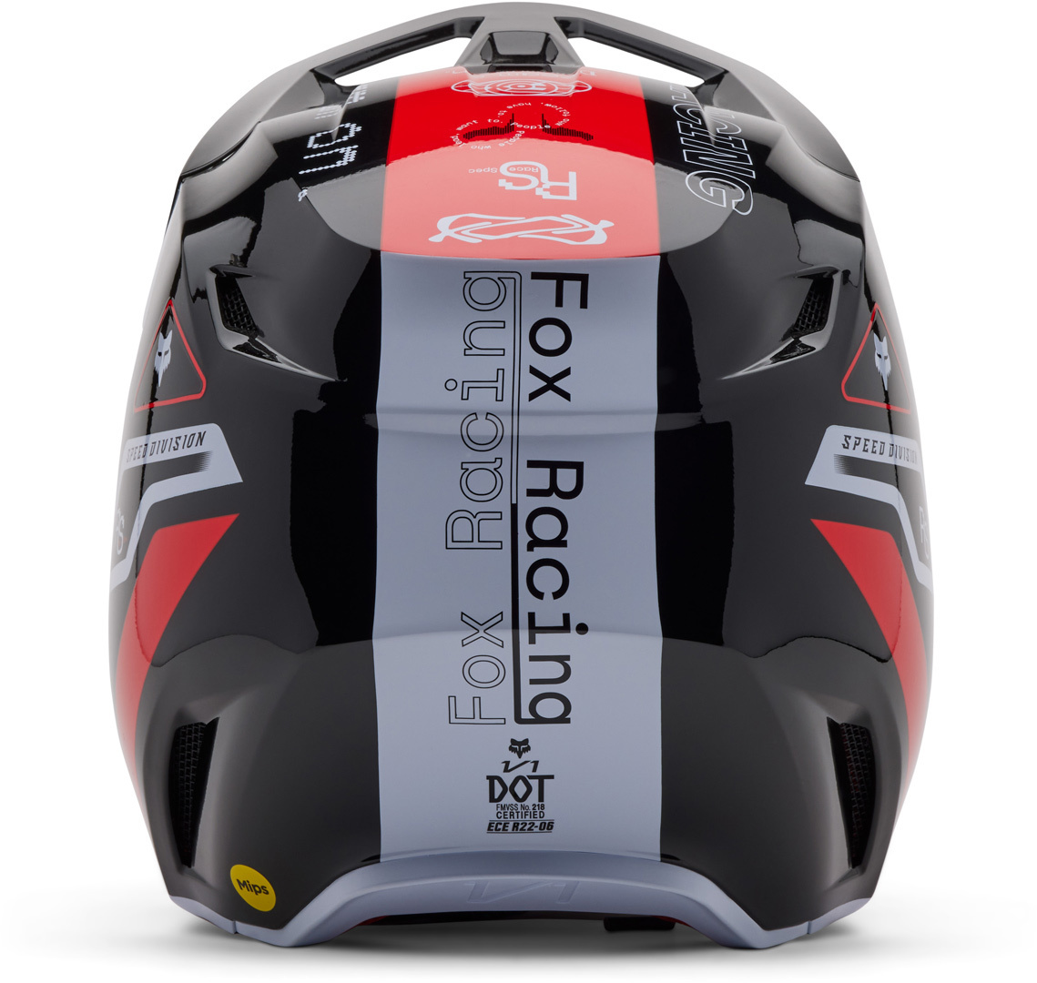 CAPACETE FOX V1 NITRO PRETO/ROSA 4