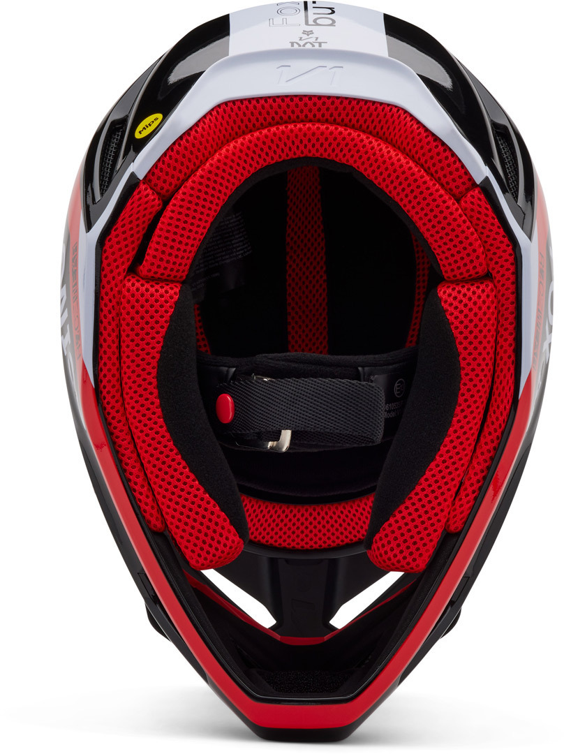 CAPACETE FOX V1 NITRO PRETO/ROSA 5