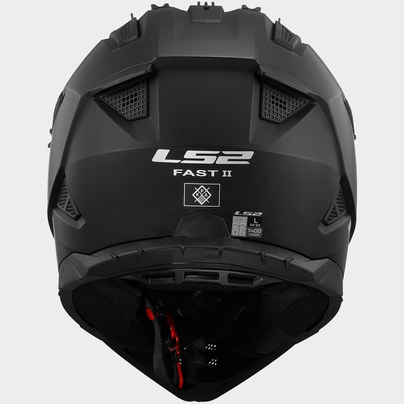 Capacete LS2 MX708 Fast II Solid Matt Preto 3