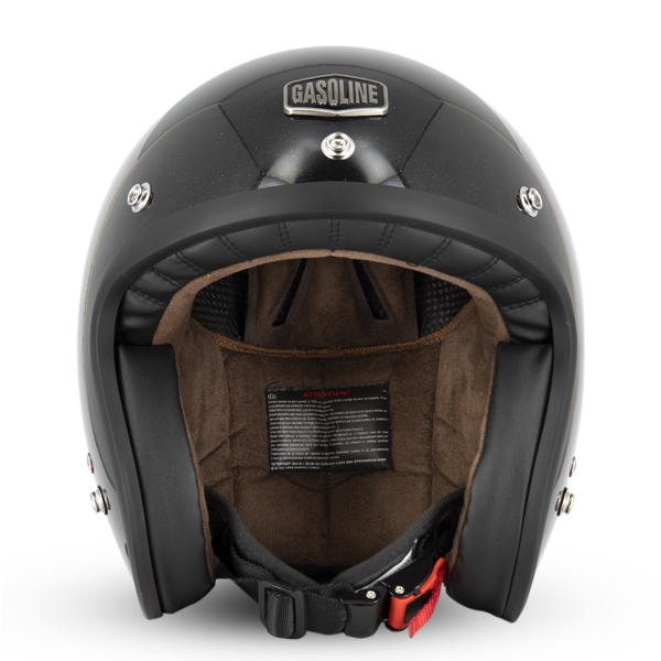 CAPACETE GASOLINE S250 PRETO BRILHO 2