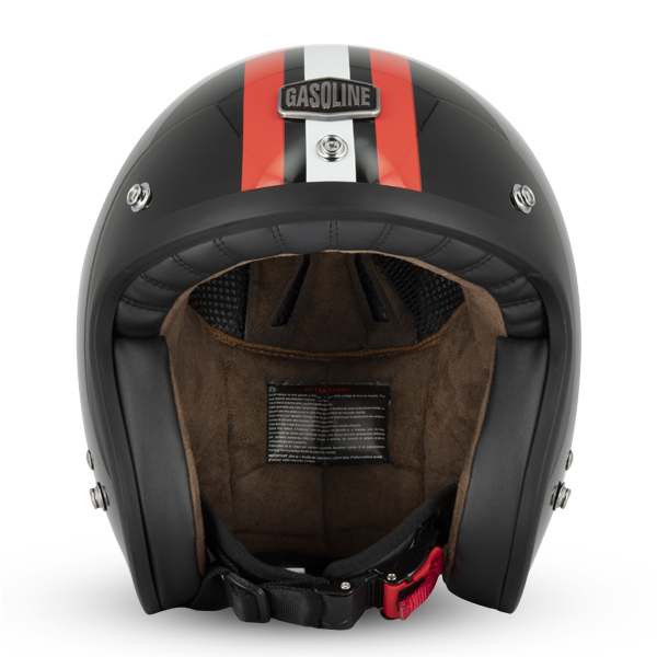 CAPACETE GASOLINE S250 PRETO/VERMELHO 2