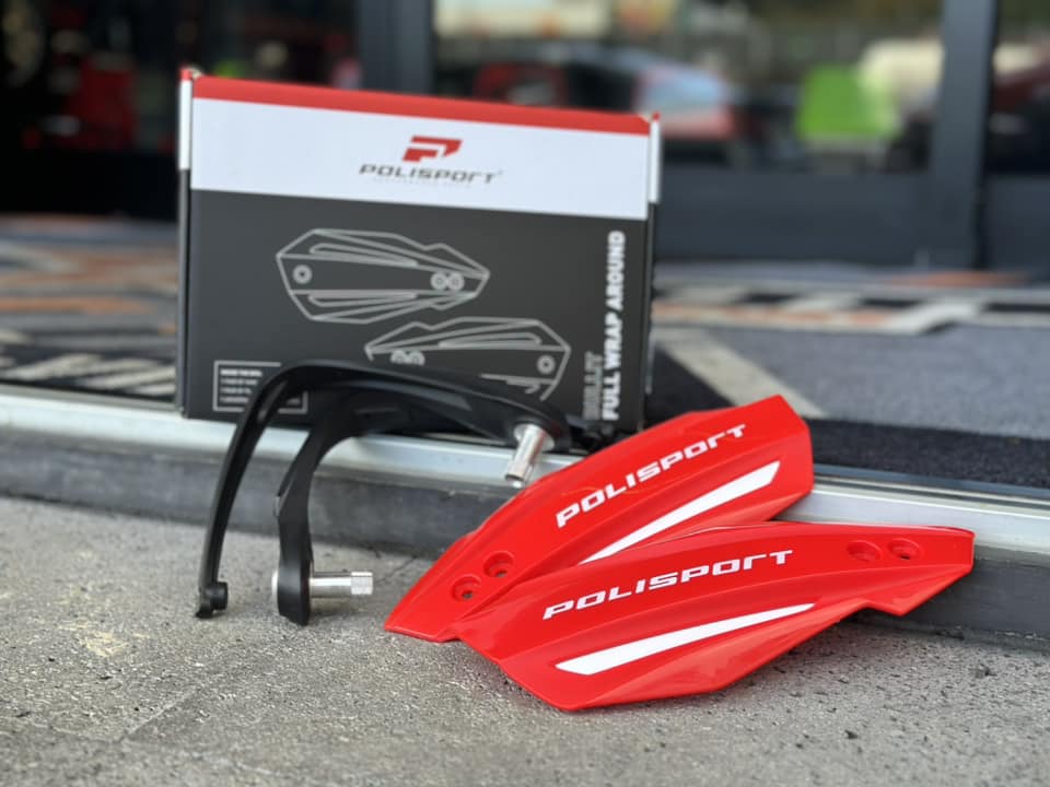 PROTECAO DE MAO POLISPORT BULLIT VERMELHO 1