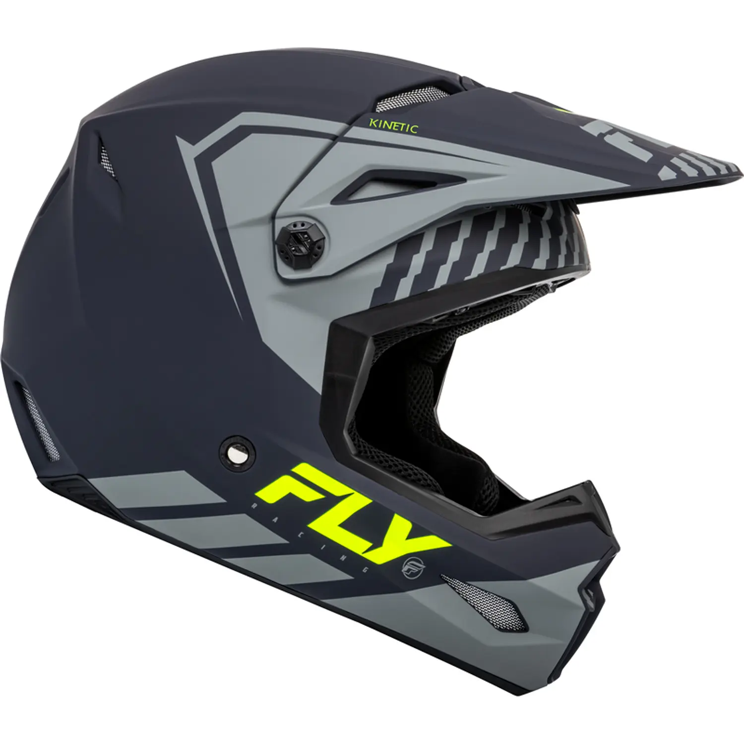 CAPACETE FLY KINETIC CINZA MATT 3