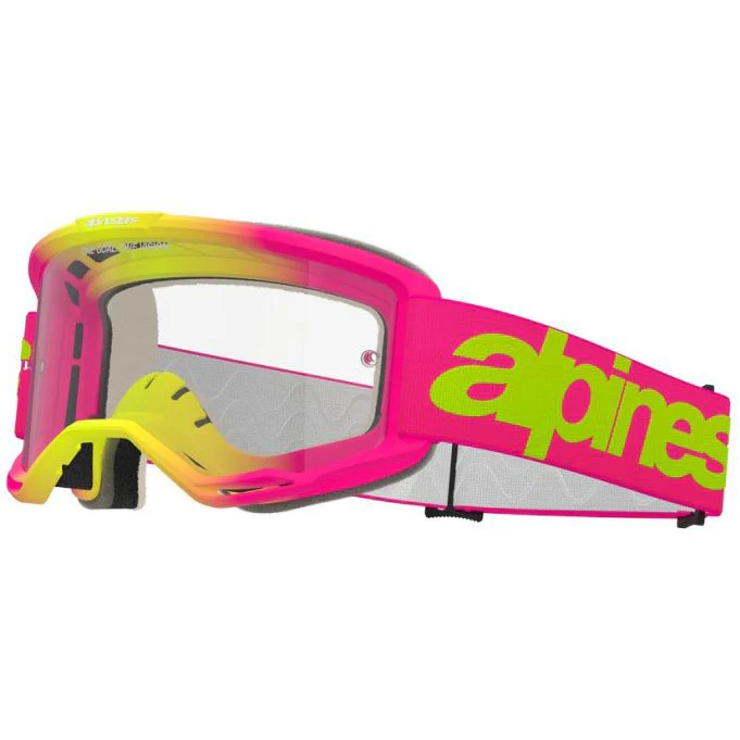 OCULO ALPINESTARS VISION 5 WORDMARK ROSA/AMARELO 0
