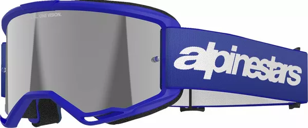 OCULO ALPINESTARS VISION 3 WORDMARK ESPELHADO AZUL 0