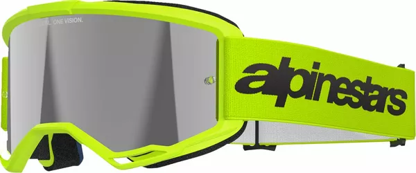 OCULO ALPINESTARS VISION 3 WORDMARK ESPELHADO AMARELO 0