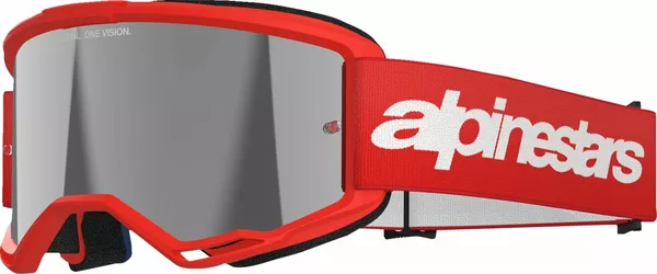 OCULO ALPINESTARS VISION 3 WORDMARK ESPELHADO VERMELHO 0