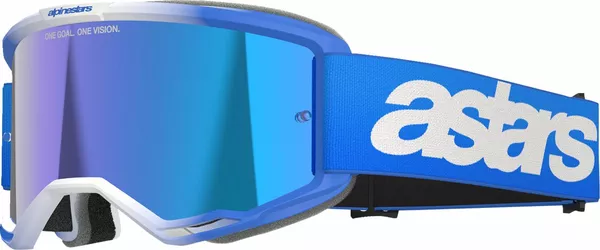 OCULO ALPINESTARS VISION 5 BLAZE AZUL/BRANCO ESPELHADO 0