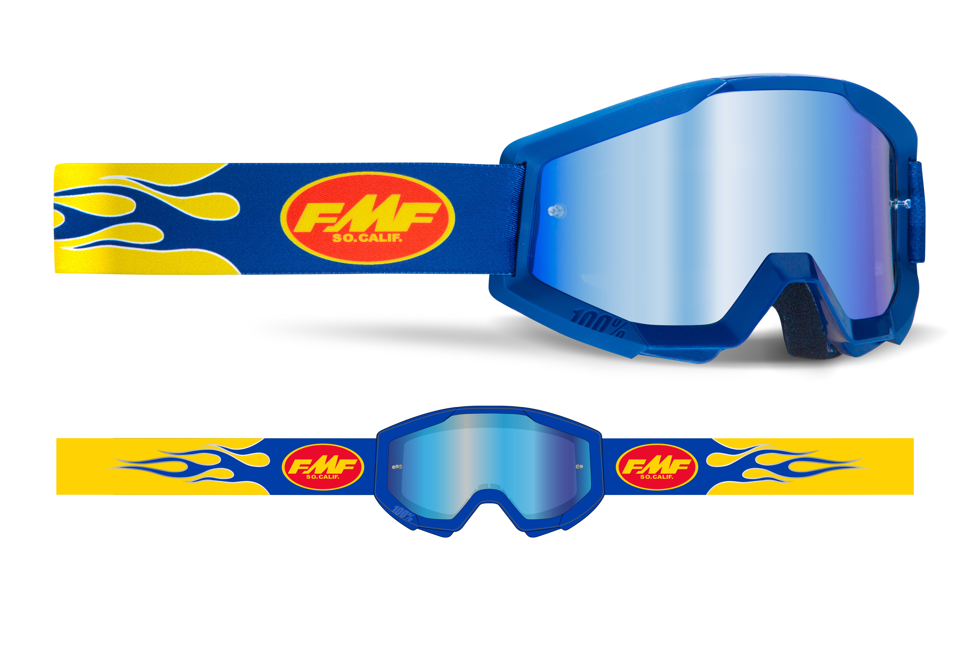 OCULO FMF POWERCORE AZUL LENTE ESPELHADA 1