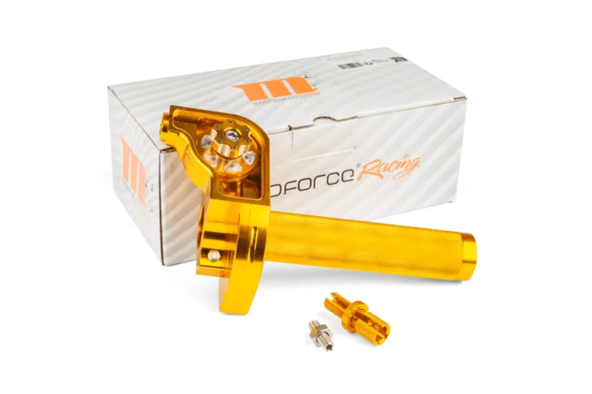 ACELERADOR MOTOFORCE CNC ALUMINIO DOURADO 0