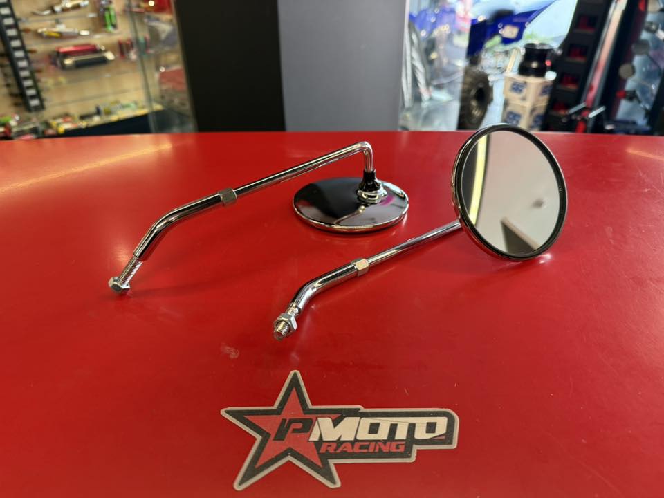 ESPELHO RECT ARTICULADO REDONDO CROMADO 8MM ZUNDAPP Unidade 0