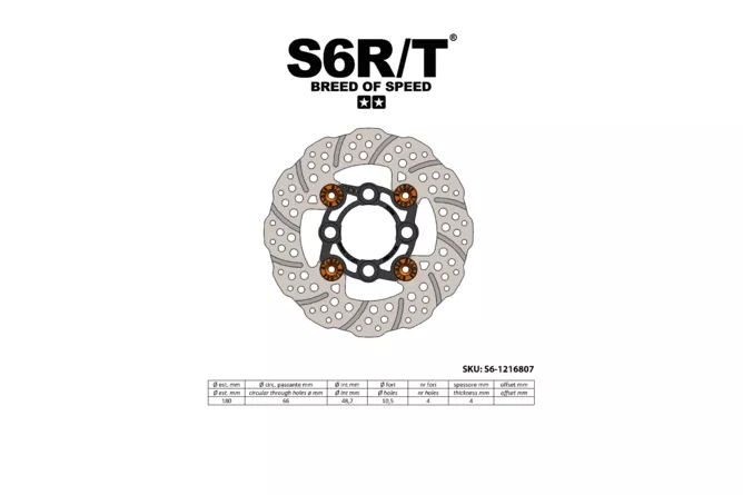 DISCO TRAVAO STAGE6 FRENTE YAMAHA BWS 180MM 1