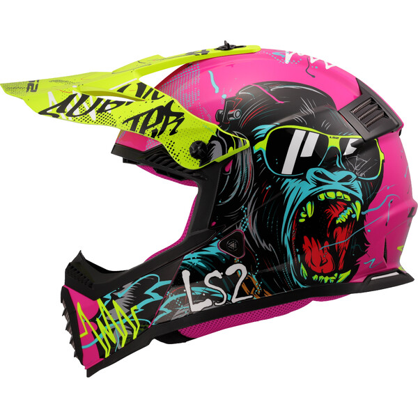 CAPACETE LS2 MX437 FAST ROSA MINI II YL 51-52CM 0
