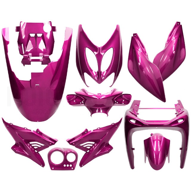 KIT PLASTICOS 11 PEÇAS AEROX ROXO 0