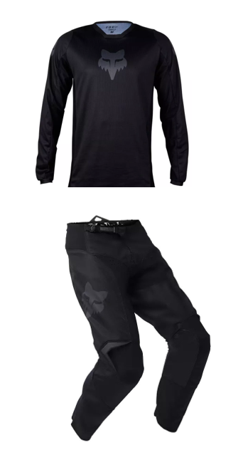EQUIPAMENTO FOX 180 BLACKOUT CALÇA 34 + CAMISA L 0
