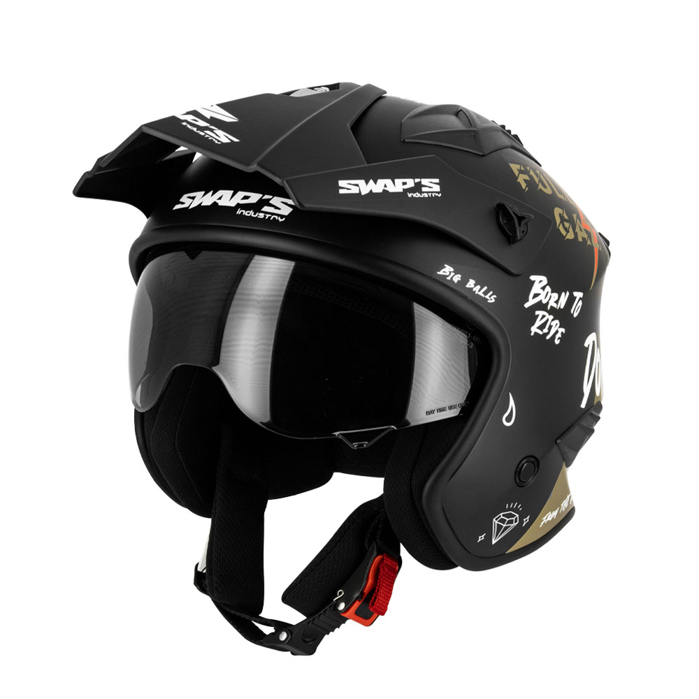 CAPACETE SWAPS S769 TROOPER FULL GAS DOURADO 0