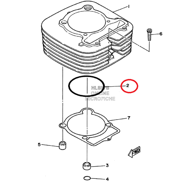 VEDANTE YFM350 ORIGEM Nº2 93210-86509 0