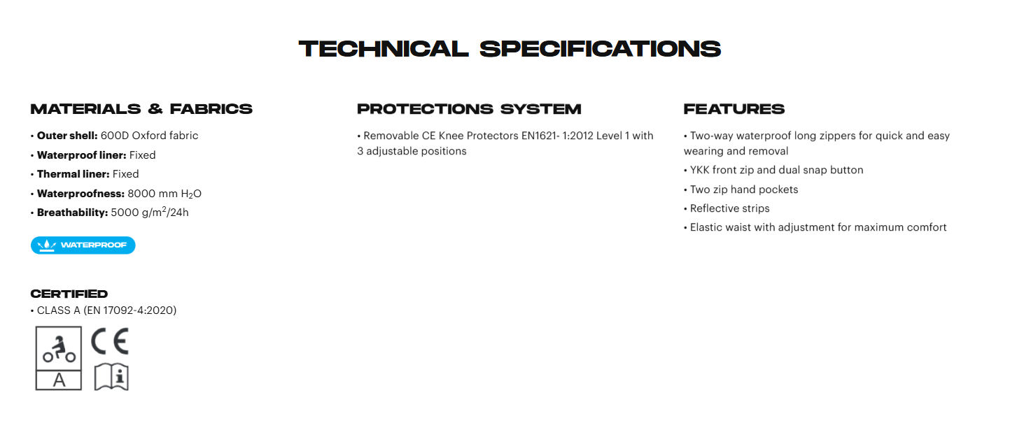 CALÇA LS2 COMMUTER PRETO WATERPROOF 6