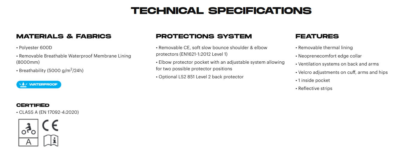 CASACO LS2 SEPANG PRETO/CINZA WATERPROOF 4