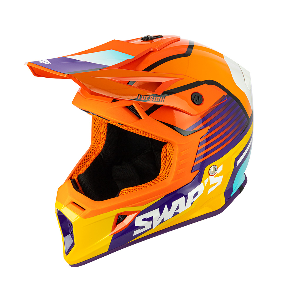 CAPACETE SWAP´S BLUR S818 LARANJA  0