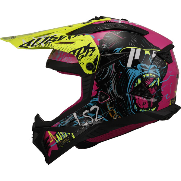 CAPACETE LS2 MX708 FAST II GORILLA 0