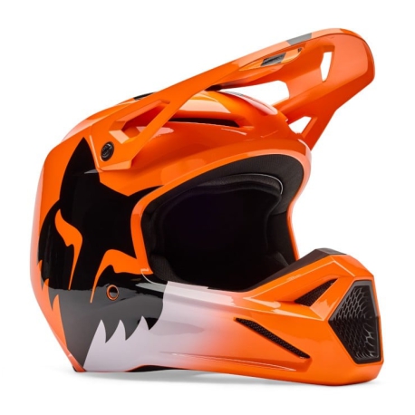 CAPACETE FOX V1 SHIELD LARANJA 0