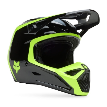 CAPACETE FOX V1 FLOW PRETO/AMARELO 0