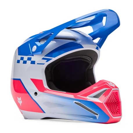 CAPACETE FOX V1 COLLECT AZUL/ROSA 0